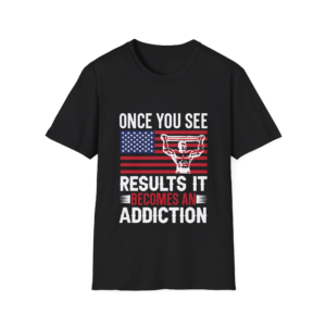 Gym Addiction Unisex T-Shirt, American Flag Tee, Workout Shirt, Fitness Apparel, Patriotic Clothing