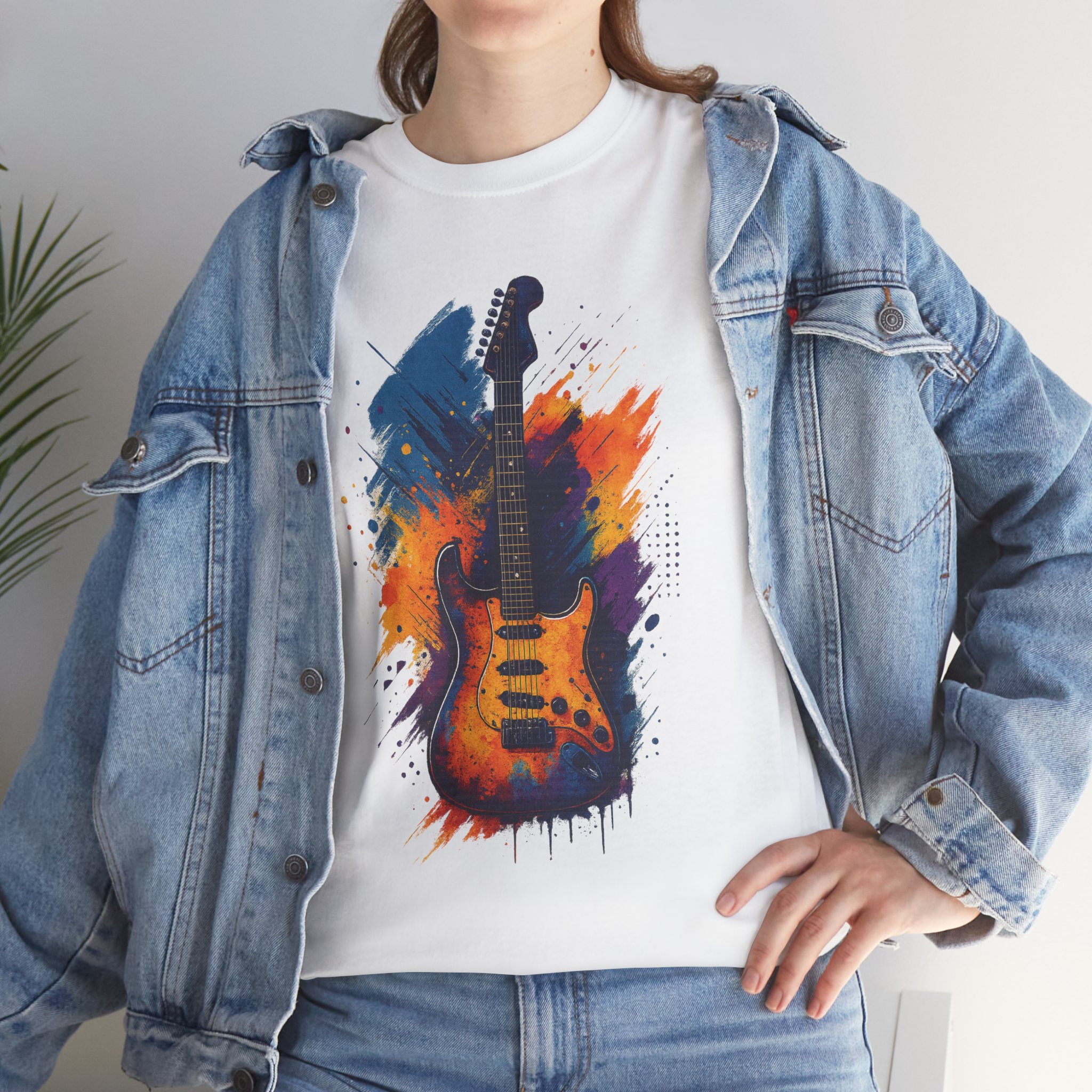 Music Plays Forever Guitar Unisex Tee, Music Lover Shirt, Guitar Player Gift, Musician Top, Rock and Roll Tee, Gift for Guitarist